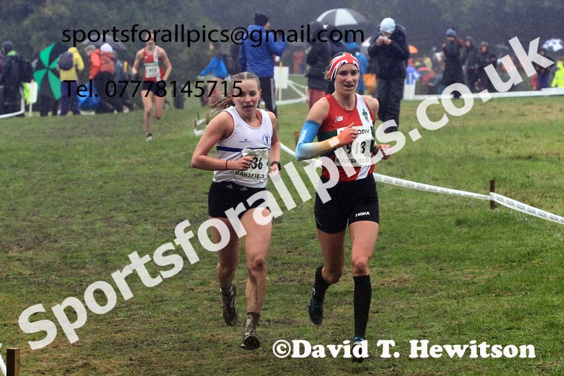 Senior Womens 2023 National Cross Country Relays, Berry Hill Park, Mansfield.  Photo: David T. Hewitson/Sports for All Pics